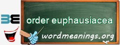 WordMeaning blackboard for order euphausiacea